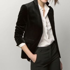 Vintage Black Velvet Blazer